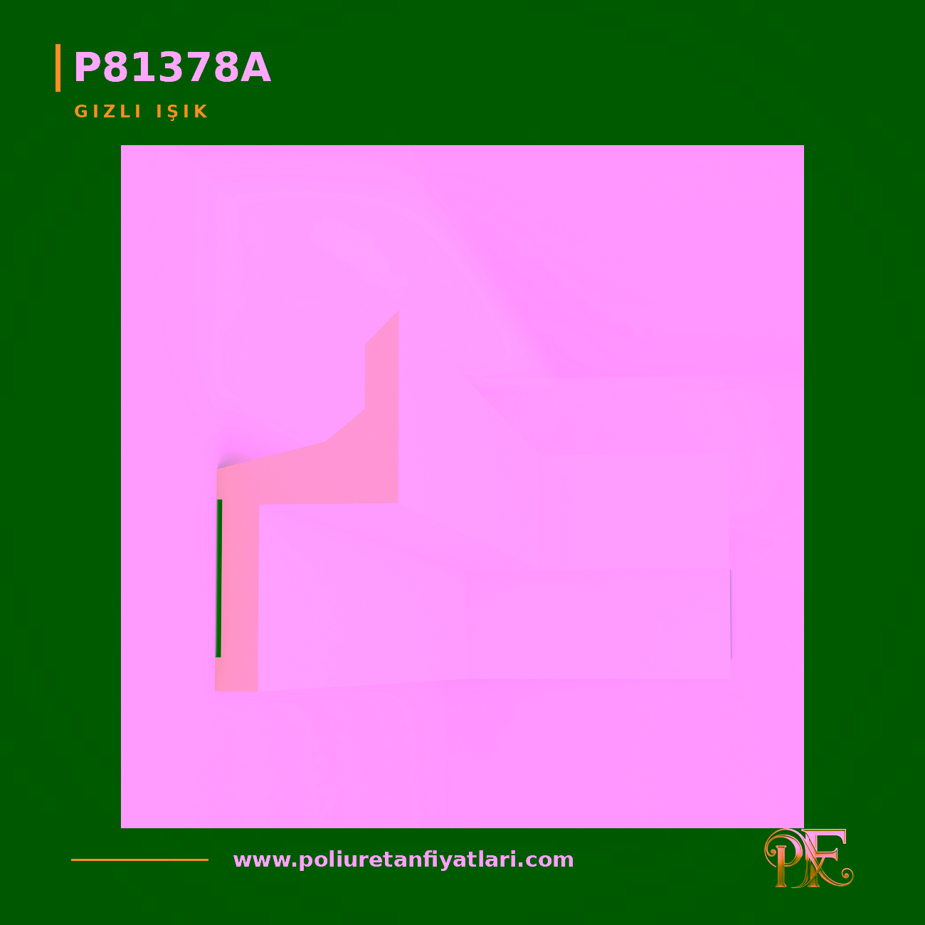 Poliüretan Gizli Işık Profili 97x200 mm Düz Model