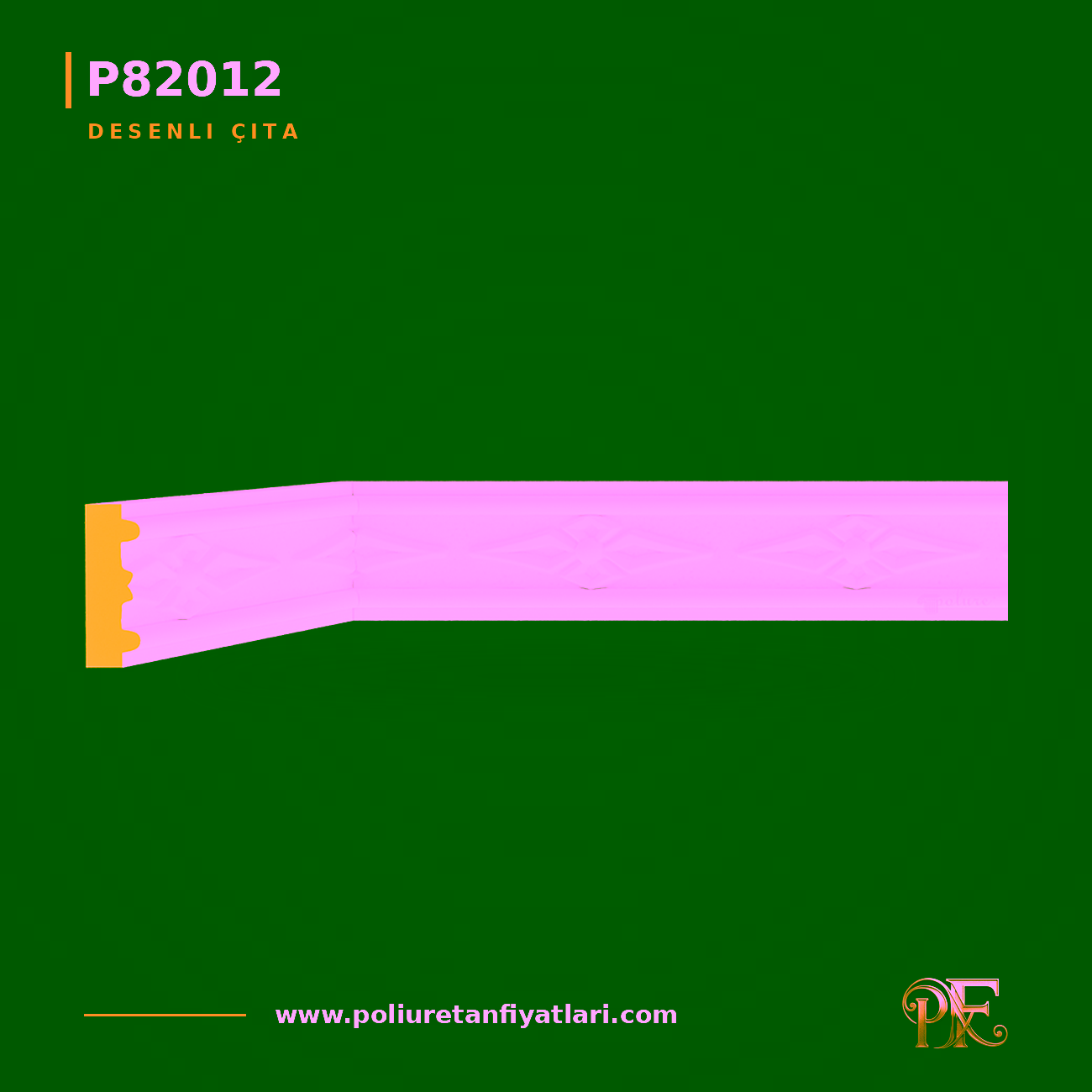 Poliüretan Desenli Duvar Çıtası 16x47 mm Modeli