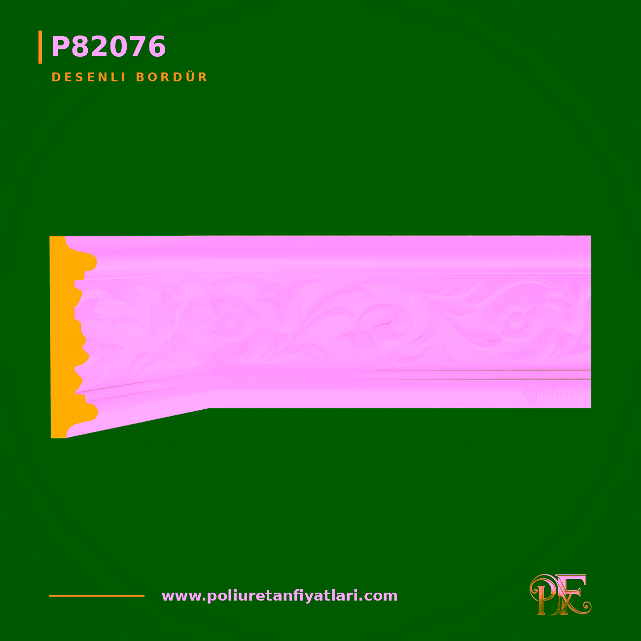 Poliüretan 23x113 mm Klasik Desenli Bordür Profili