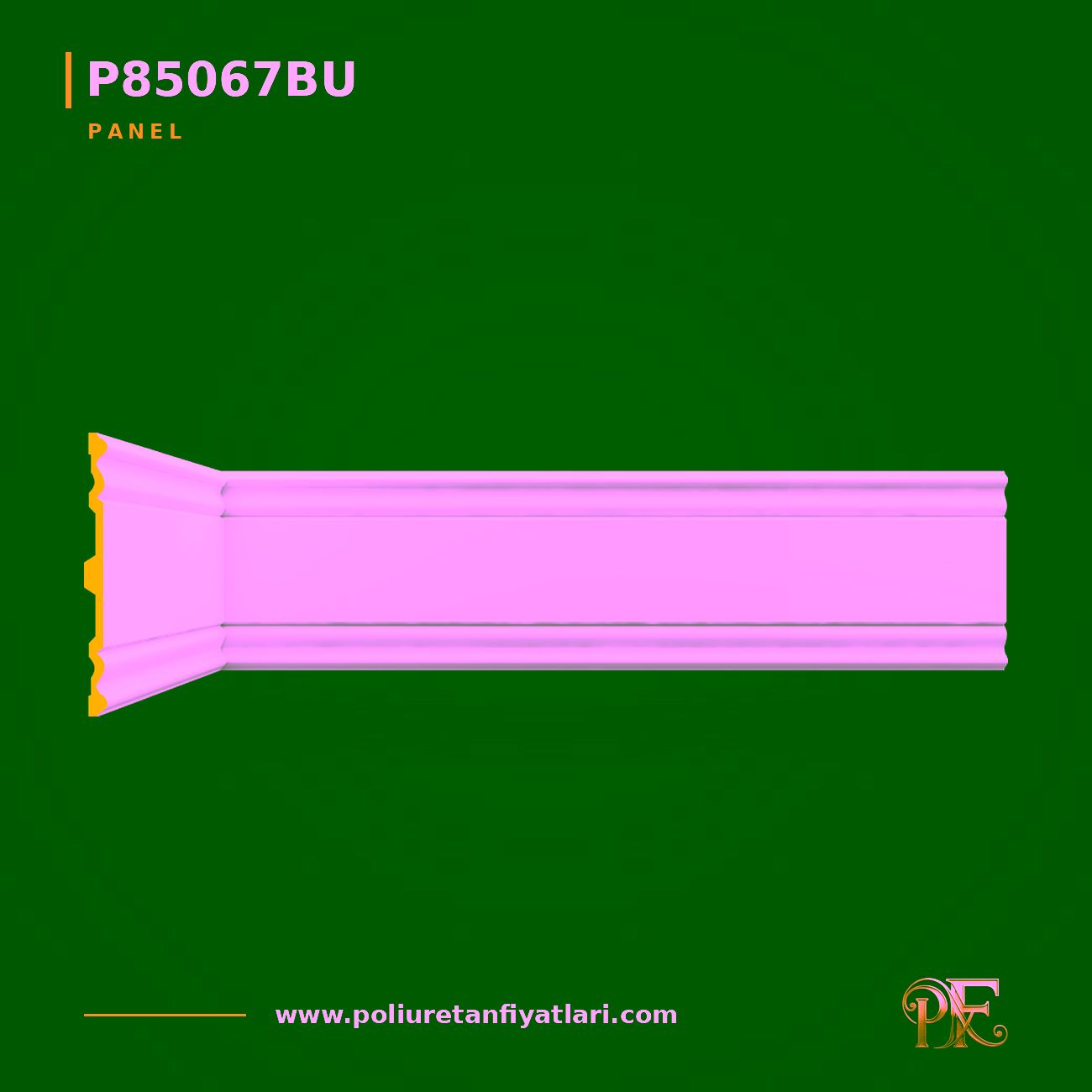 Poliüretan Düz Duvar Paneli 30x240 cm P85067BU Modeli