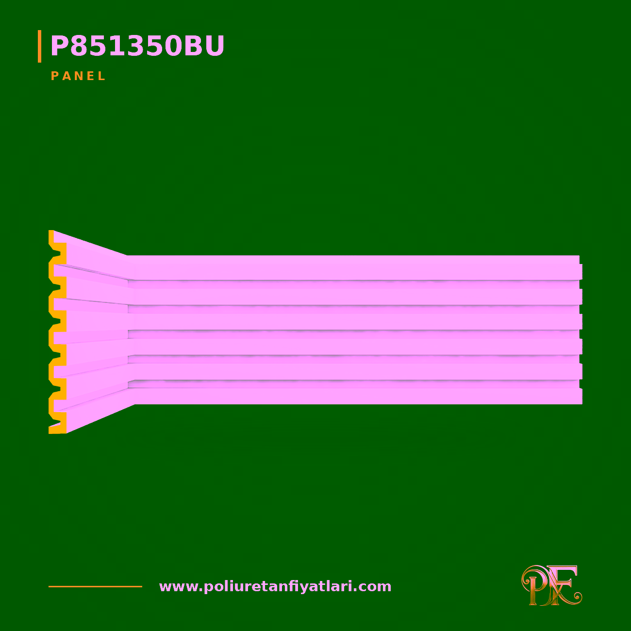 Poliüretan Çizgili Duvar Paneli 33.4x240 cm