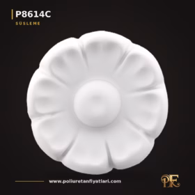 Poliüretan Çiçek Motifli Tavan ve Duvar Süslemesi 10×10 cm