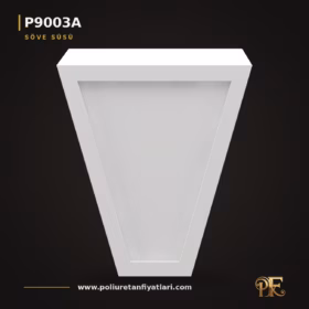 Trapezoid Kilit Taşı Formlu Poliüretan Söve Süsü 170x250x321 mm