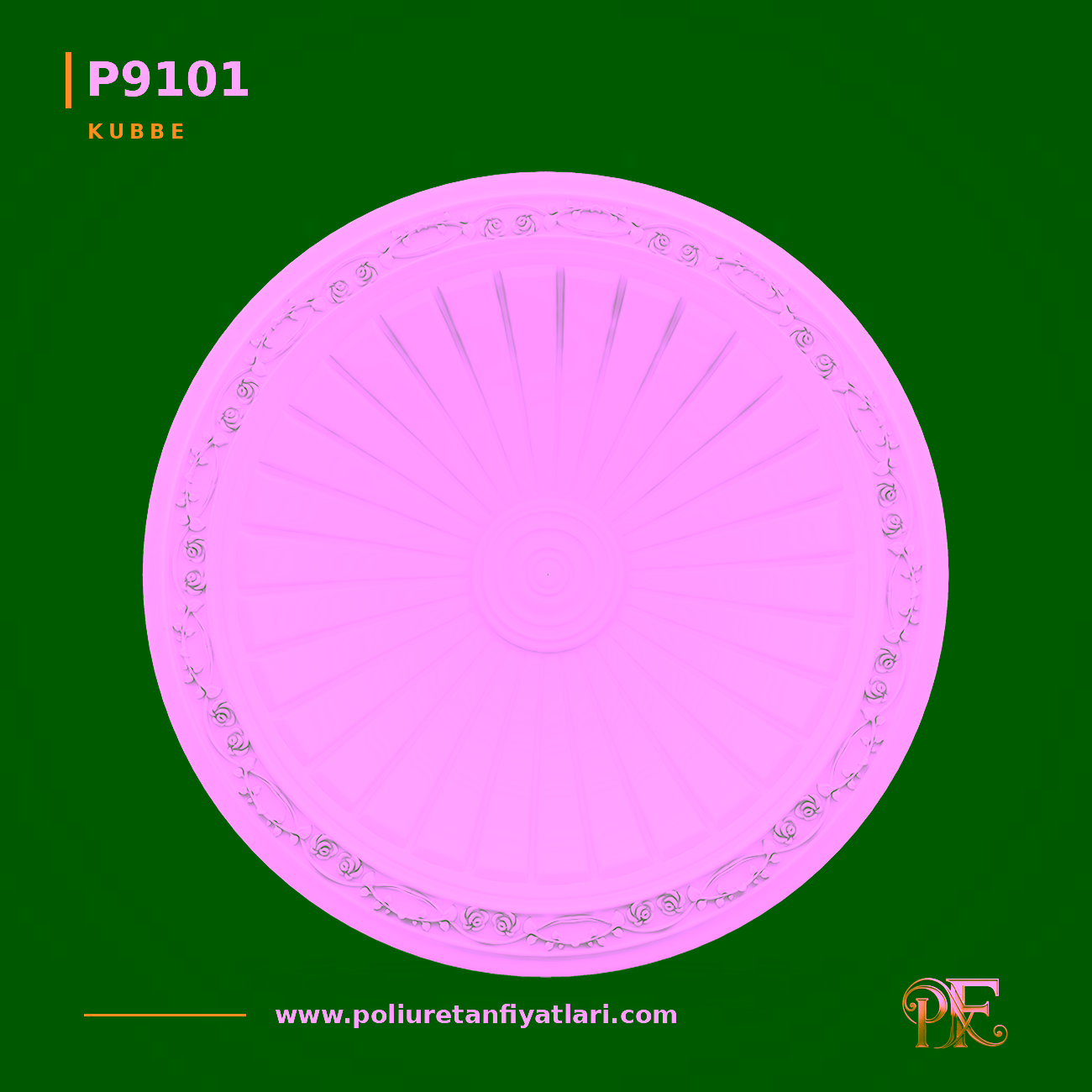 Poliüretan kubbe modeli 9101