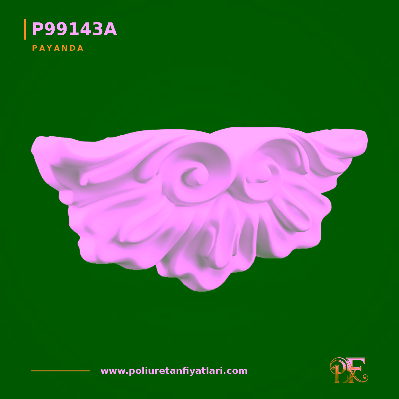 Poliüretan Payanda 80x402x180 mm Klasik Oymalı Model