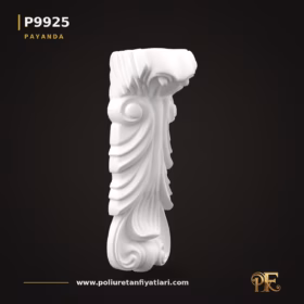19x16x51 cm Poliüretan Akant Yapraklı Volütlü Dekoratif Payanda