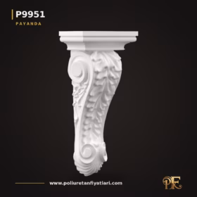 11x16x37 cm Poliüretan Akant Yapraklı Payanda Modeli