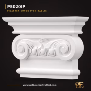 Poliüretan İyon Pilaster Sütun Başlığı 7x28x19 cm