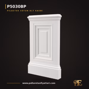 Poliüretan Kademeli Pilaster Sütun Alt Kaidesi 5x34x56 cm