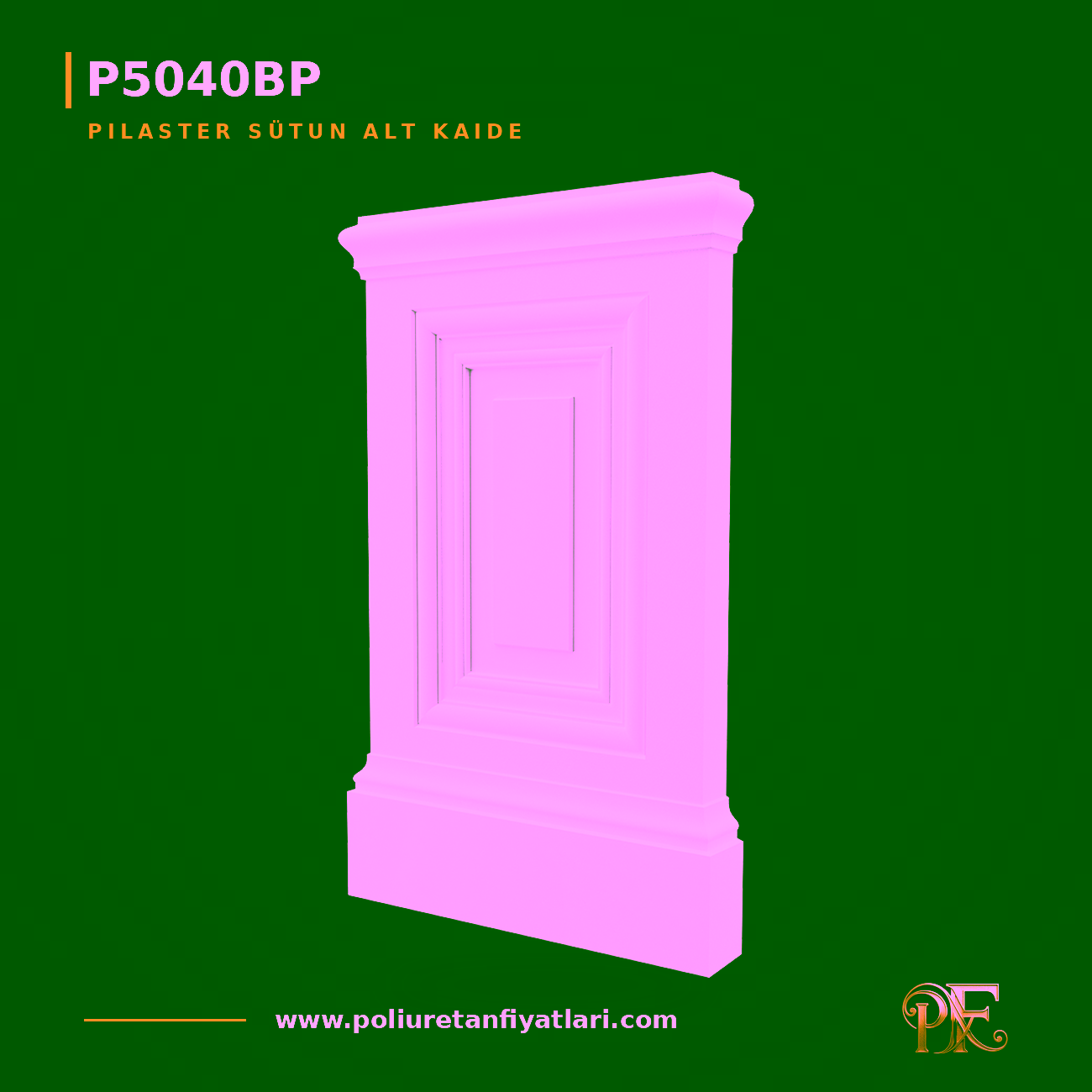 Poliüretan Pilaster Sütun Alt Kaidesi 7x45x75 cm P5040BP