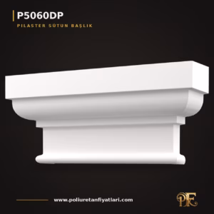 Poliüretan 84 cm Pilaster Sütun Başlığı Geniş Model