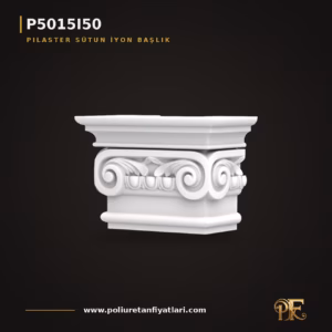 Poliüretan İyon Başlıklı Pilaster Sütun 11x21x15 cm
