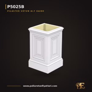28x28x46 cm Poliüretan dekorasyon ürünü Pilaster Alt Kaide