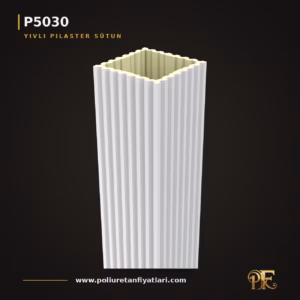 30x30x240 cm Yivli Pilaster Sütun Poliüretan dekorasyon ürünü
