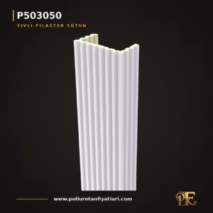 Poliüretan dekorasyon ürünü Yivli Pilaster Sütun 15x30x240 cm