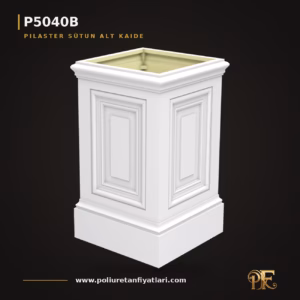 Poliüretan dekorasyon ürünü 45x45x75 cm Pilaster Alt Kaide