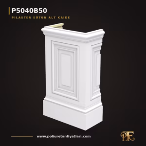 Poliüretan Dekorasyon Ürünü Pilaster Sütun Alt Kaidesi 23x45x75