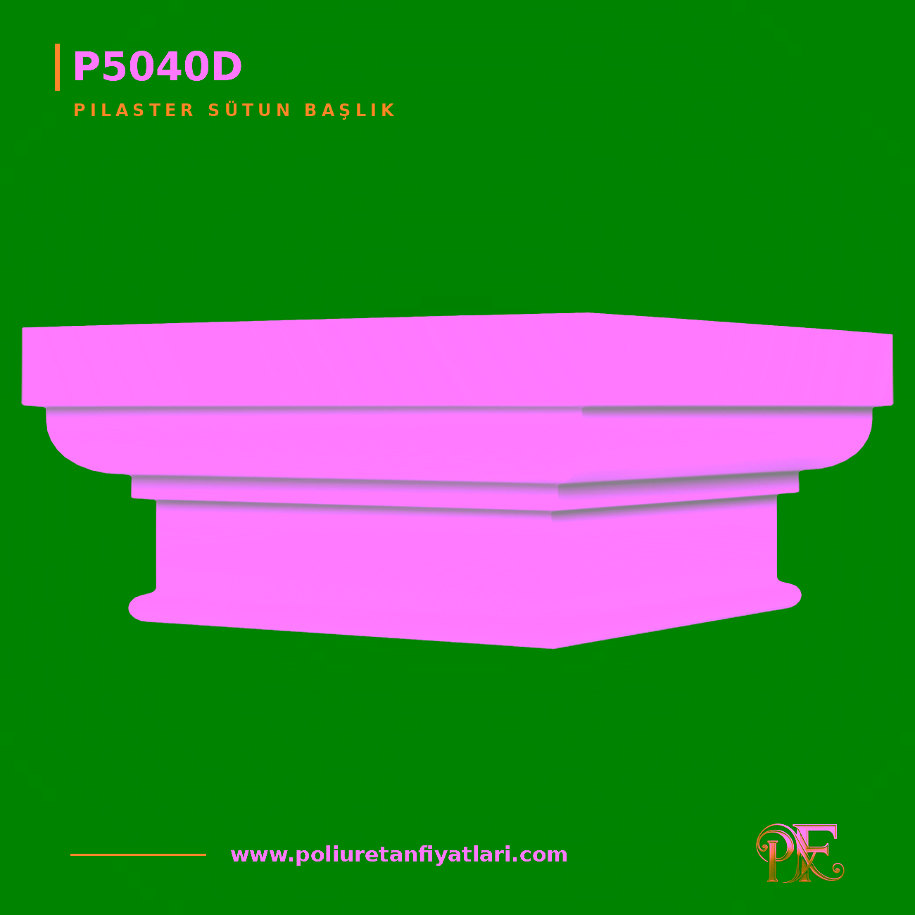 Poliüretan dekorasyon ürünü Pilaster Sütun 56x56x26 cm