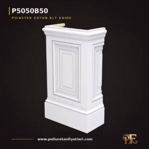 Poliüretan 28x55x94 cm Pilaster Sütun Alt Kaide