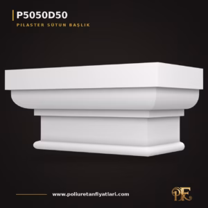 34x69x32 cm Pilaster Sütun Başlık Poliüretan dekorasyon ürünü